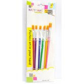 Flat Painting Brush Multicolor - Set of 6